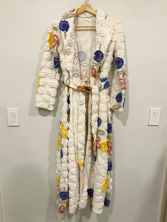 Wedgwood Other - Vintage Wedding Cake Chenille Edgewoon Colorful Robe - XS